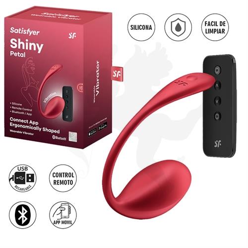 Shiny Petal estimulador de punto g y clitoris con control remoto